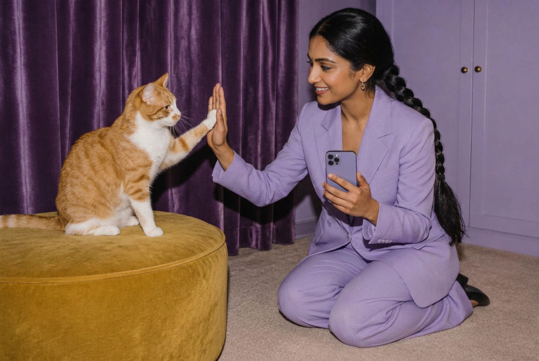 Meawys editorial photograph accompanying How to Train a Cat to Use a Scratching Post