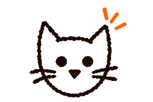 Hand-drawn cat behavior illustration