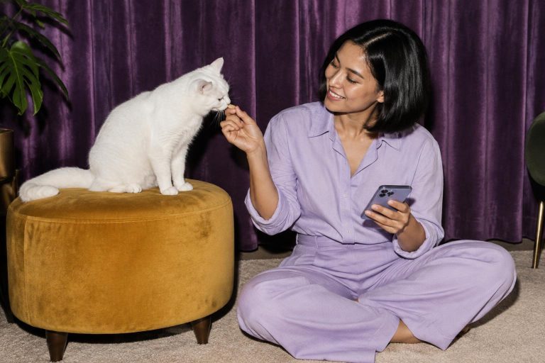 Meawys cat training editorial image accompanying A Simple Daily Routine for a New Kitten