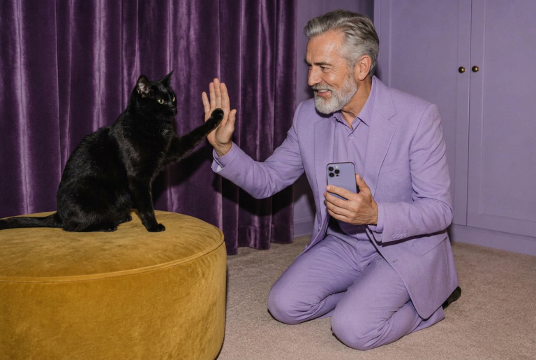 Meawys cat training editorial image accompanying Kitten Sleep Routine